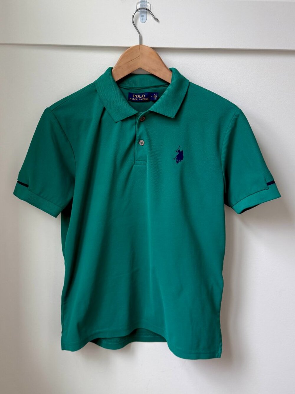 Polo Ralph Lauren Classic Green Pique Polo Shirt - Men's M